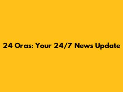 24 Oras: Your 24/7 News Update