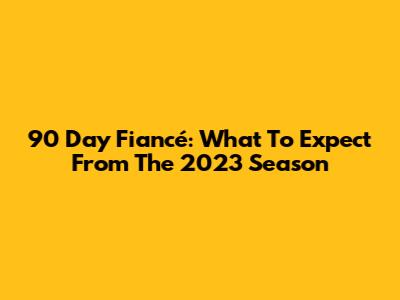 90 Day Fiancé: What To Expect From The 2023 Season