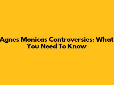 Agnes Monica's Controversies: What You Need To Know