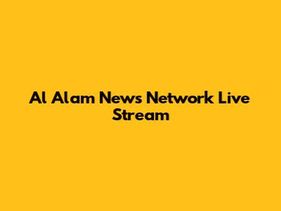 Al Alam News Network Live Stream