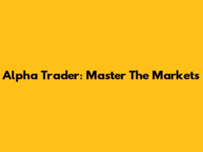 Alpha Trader: Master The Markets