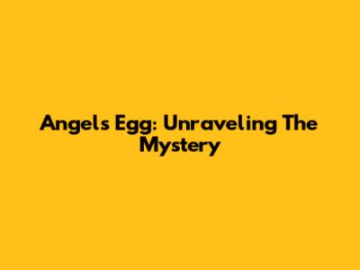 Angel's Egg: Unraveling The Mystery
