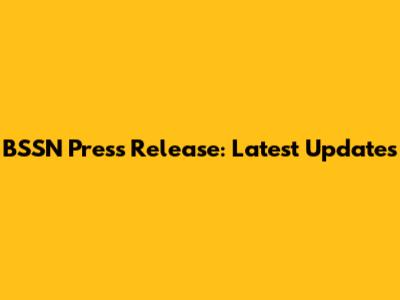 BSSN Press Release: Latest Updates