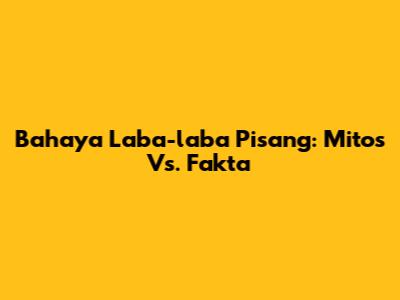 Bahaya Laba-laba Pisang: Mitos Vs. Fakta