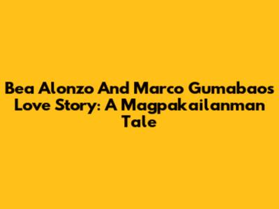 Bea Alonzo And Marco Gumabao's Love Story: A Magpakailanman Tale