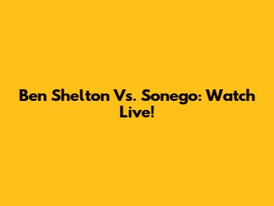 Ben Shelton Vs. Sonego: Watch Live!
