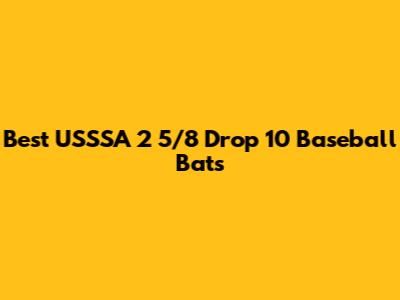Best USSSA 2 5/8 Drop 10 Baseball Bats