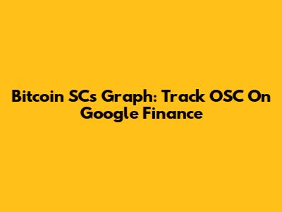 Bitcoin SCs Graph: Track OSC On Google Finance