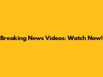 Breaking News Videos: Watch Now!