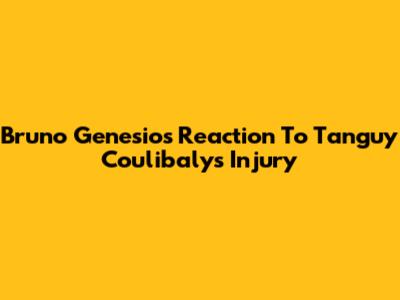 Bruno Genesio's Reaction To Tanguy Coulibaly's Injury
