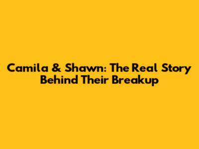 Camila & Shawn: The Real Story Behind Their Breakup