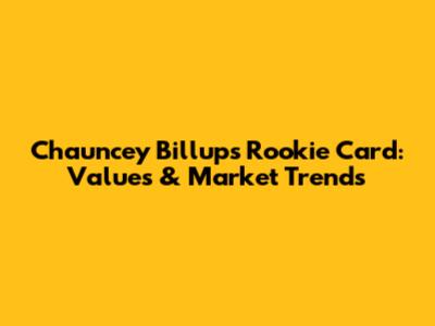 Chauncey Billups Rookie Card: Values & Market Trends