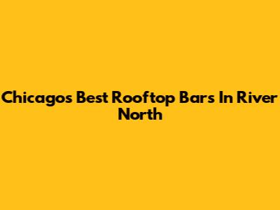 Chicago's Best Rooftop Bars In River North