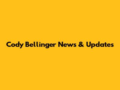 Cody Bellinger News & Updates