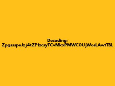 Decoding: ZpgssspeJzj4tZP1zcsyTCvMkxPMWC0UjWosLAwtTBL