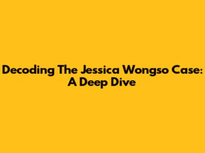 Decoding The Jessica Wongso Case: A Deep Dive