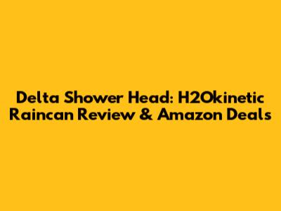 Delta Shower Head: H2Okinetic Raincan Review & Amazon Deals