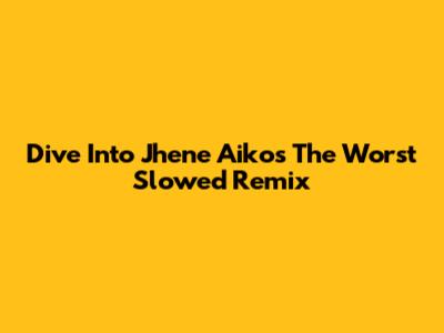Dive Into Jhene Aiko's 'The Worst' Slowed Remix