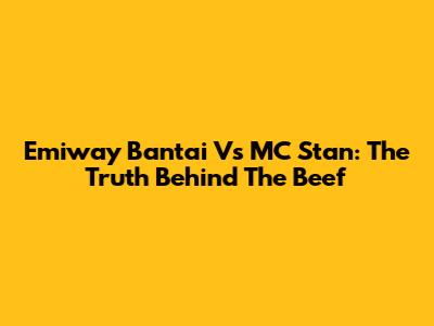 Emiway Bantai Vs MC Stan: The Truth Behind The Beef