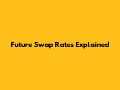 Future Swap Rates Explained