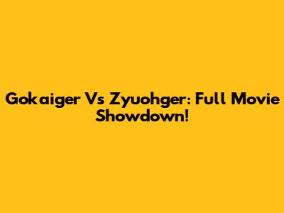 Gokaiger Vs Zyuohger: Full Movie Showdown!