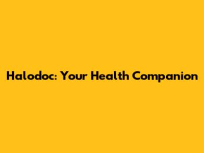 Halodoc: Your Health Companion