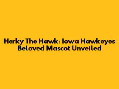 Herky The Hawk: Iowa Hawkeyes' Beloved Mascot Unveiled