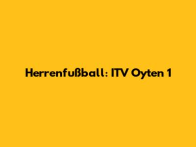 Herrenfußball: ITV Oyten 1