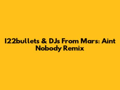 I22bullets & DJs From Mars: Ain't Nobody Remix