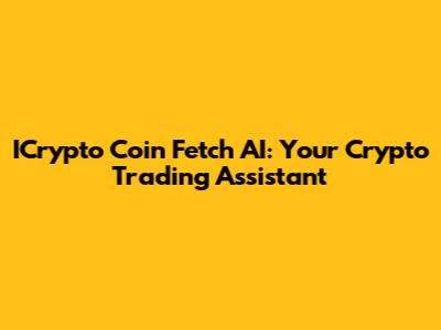 ICrypto Coin Fetch AI: Your Crypto Trading Assistant