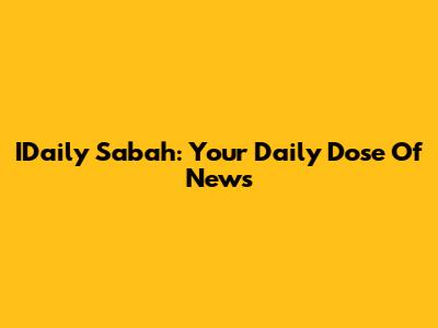IDaily Sabah: Your Daily Dose Of News