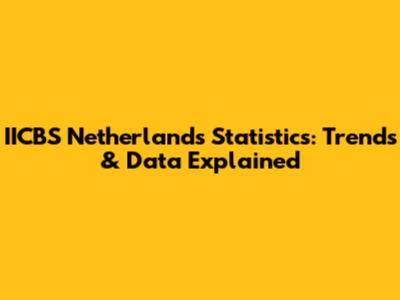 IICBS Netherlands Statistics: Trends & Data Explained