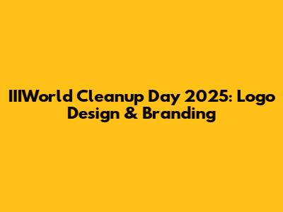 IIIWorld Cleanup Day 2025: Logo Design & Branding