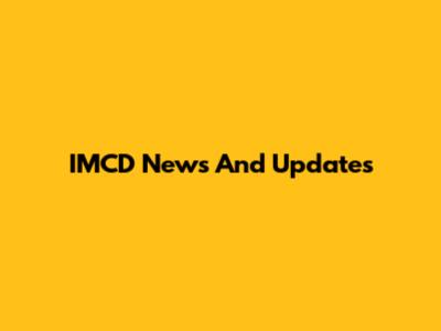 IMCD News And Updates