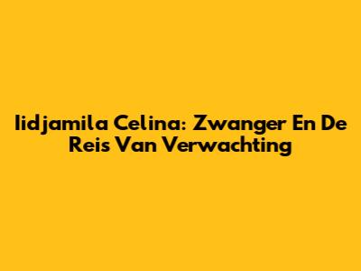 Iidjamila Celina: Zwanger En De Reis Van Verwachting