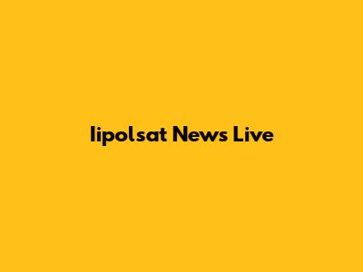 Iipolsat News Live