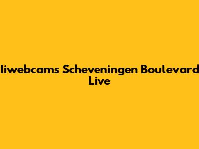 Iiwebcams Scheveningen Boulevard Live