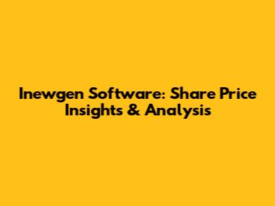 Inewgen Software: Share Price Insights & Analysis