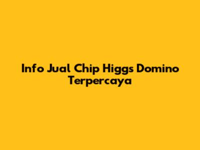 Info Jual Chip Higgs Domino Terpercaya