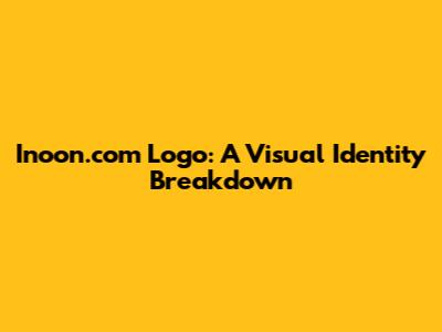 Inoon.com Logo: A Visual Identity Breakdown