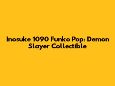 Inosuke 1090 Funko Pop: Demon Slayer Collectible