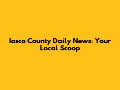 Iosco County Daily News: Your Local Scoop