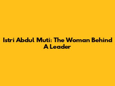 Istri Abdul Mu'ti: The Woman Behind A Leader