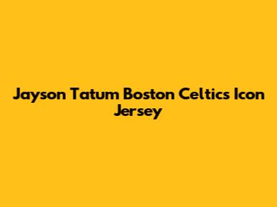 Jayson Tatum Boston Celtics Icon Jersey