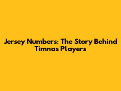 Jersey Numbers: The Story Behind Timnas Players