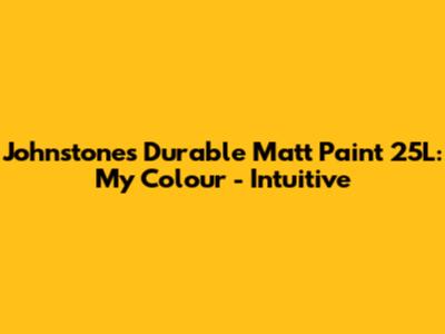Johnstone's Durable Matt Paint 25L: My Colour - Intuitive