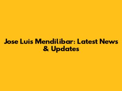 Jose Luis Mendilibar: Latest News & Updates