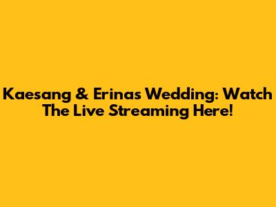 Kaesang & Erina's Wedding: Watch The Live Streaming Here!