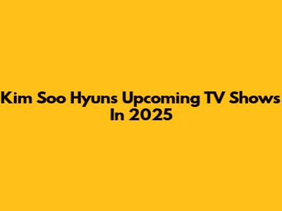 Kim Soo Hyun's Upcoming TV Shows In 2025