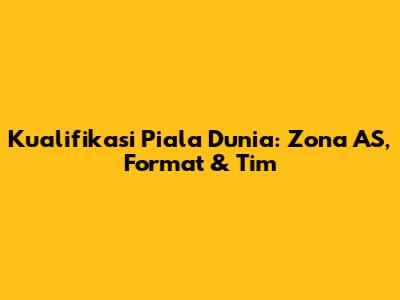 Kualifikasi Piala Dunia: Zona AS, Format & Tim